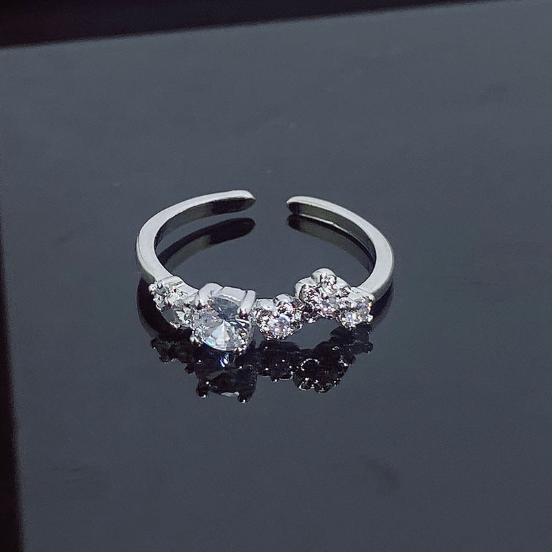Simple Design Fashion Small Open Female Personalized Cold Style Rings