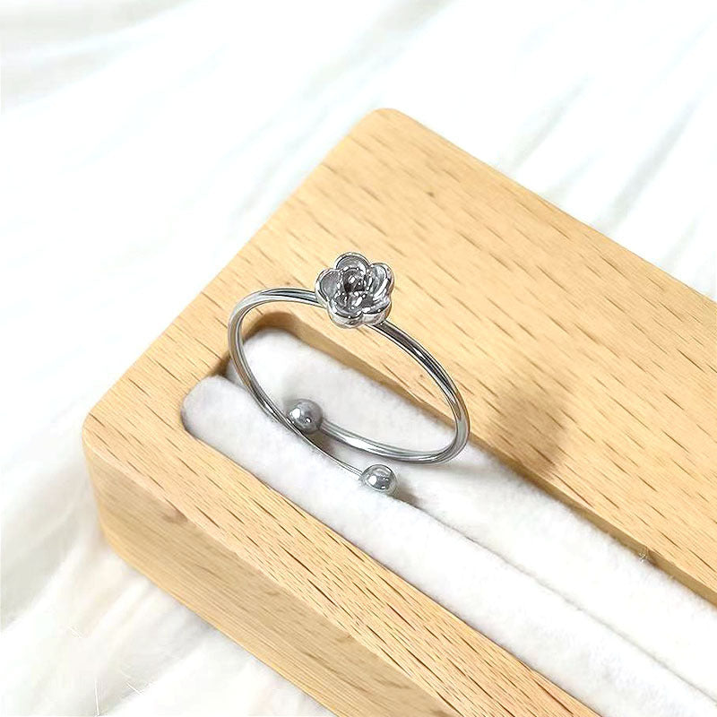 Personality Trendy Simple All Match Index Finger Sweet Little Daisy Ring