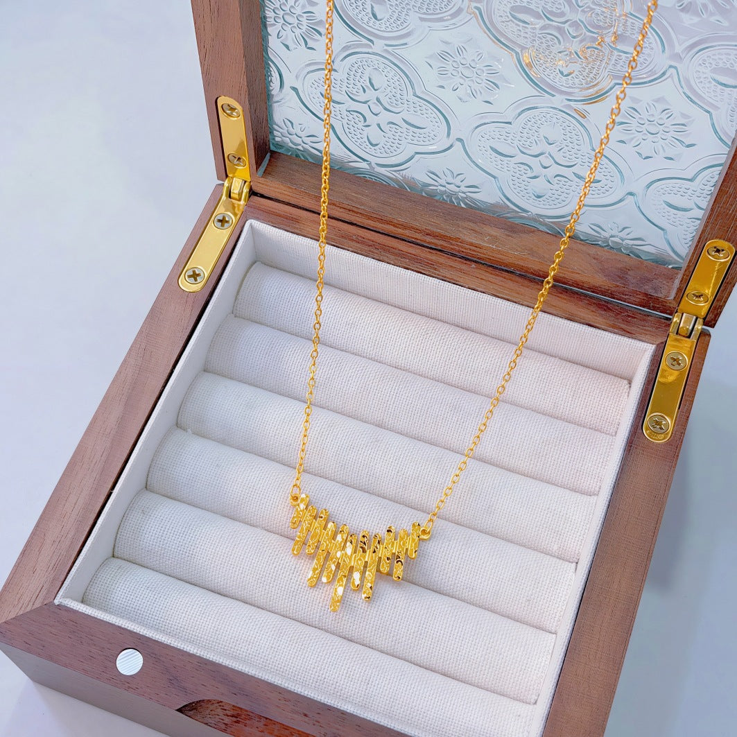 Ginkgo Leaf Variety Retro Affordable Luxury Fashion Design Necklace
