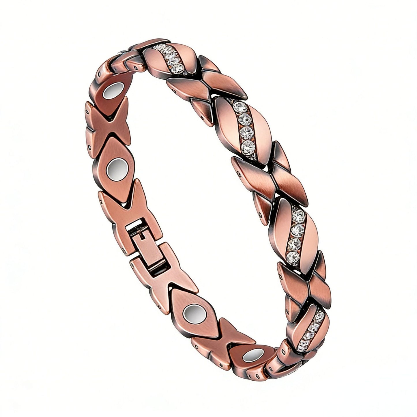 Men's Fashion Retro Environmental Protection Bronze Three Rows Bracelet