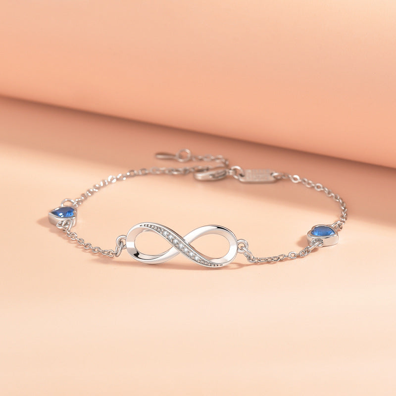 Infinite Symbol Sapphire Love Gift Live Bracelets