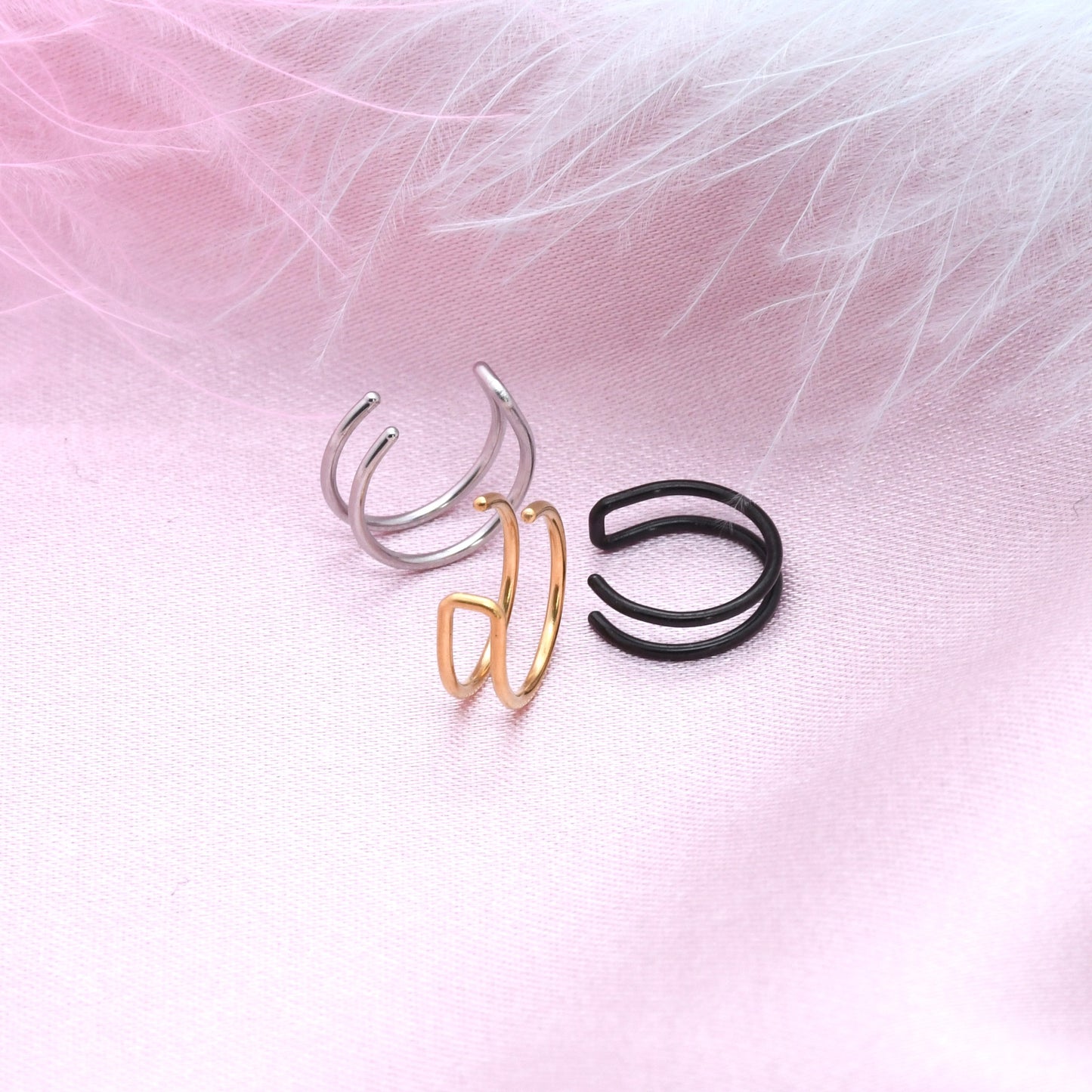 Men's Lip Clamp Shaped Trendy Unique Ear Clip