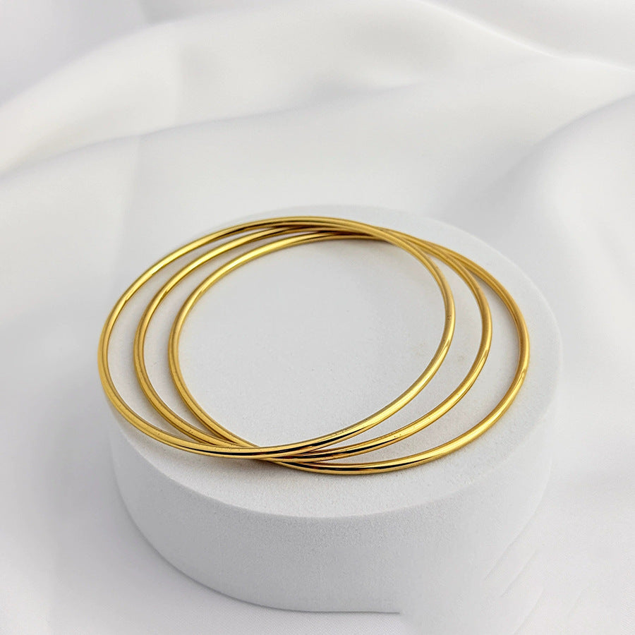 Steel Square Thread Twist Fashionable Elegant Without Changing Color Bracelets