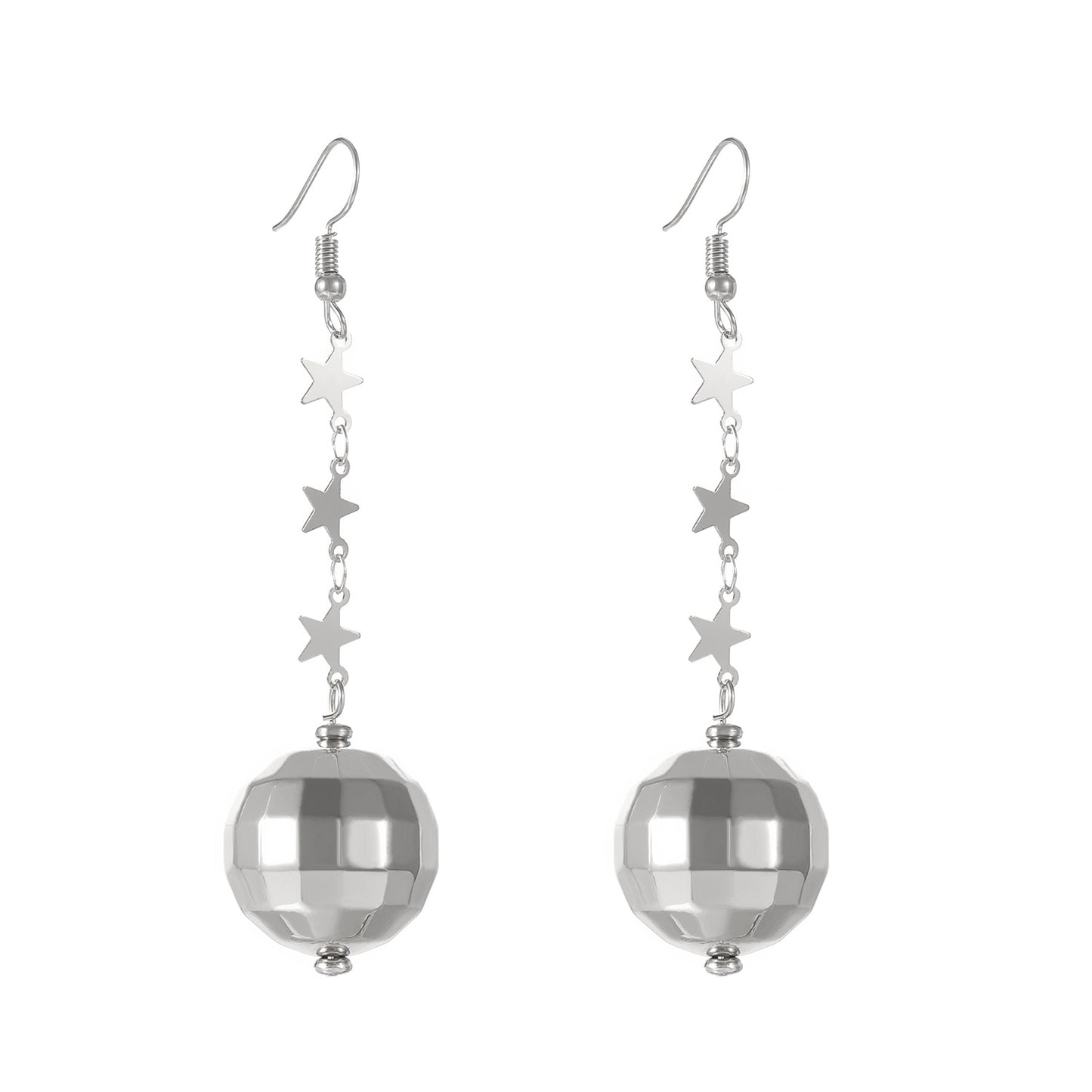 Women's Stylish Round Retro Simple Disco Electroplated Jewelry Set
