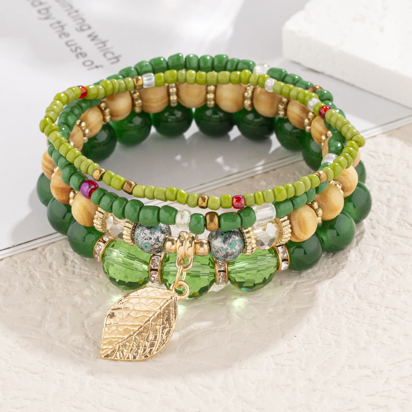 Fashion Bohemian Ethnic Style Wooden Bead Bracelets