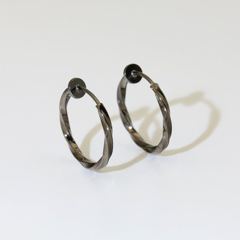 Versatile Glamorous Exaggerated Spring Twisted Big Ear Clip