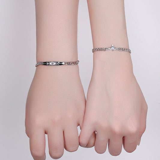 Women's & Men's & And Knight Couple Simple Long-distance Love Commemorative Chinese Valentine's Bracelets