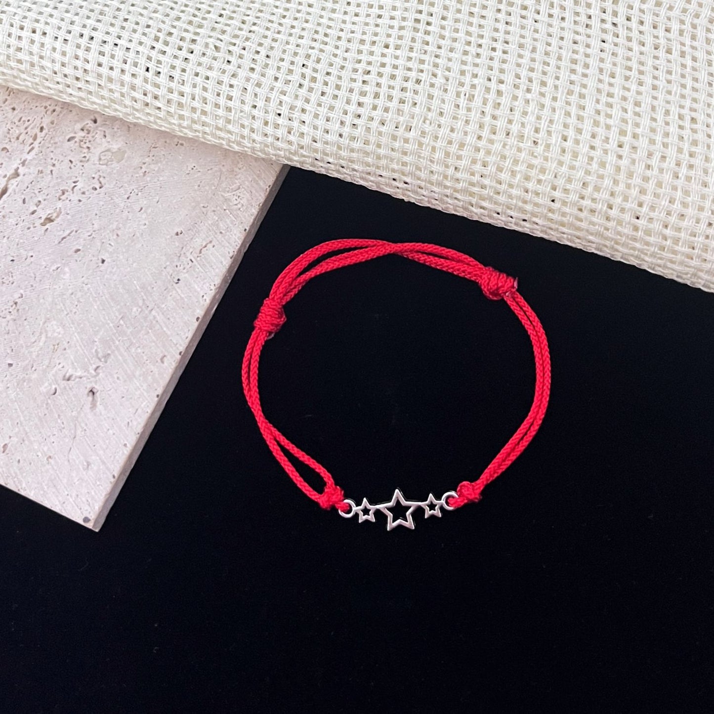Women's & Men's Fashion Alloy Little Star Wax Rope Bracelet