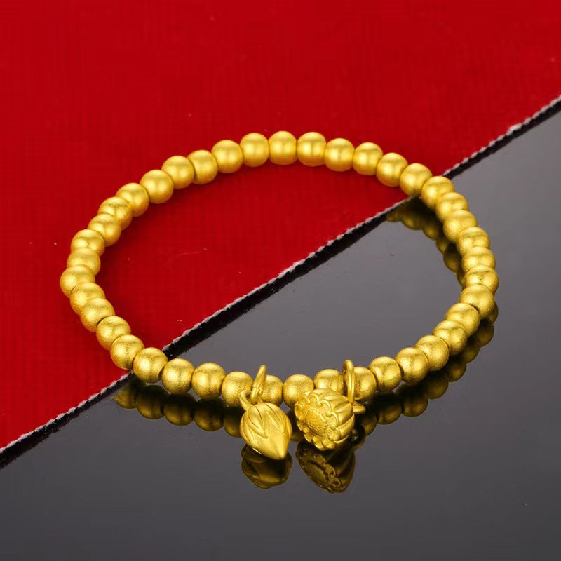 Ancient Style Heart Sutra Inheritance Female Imitation Simple Two World Bracelet