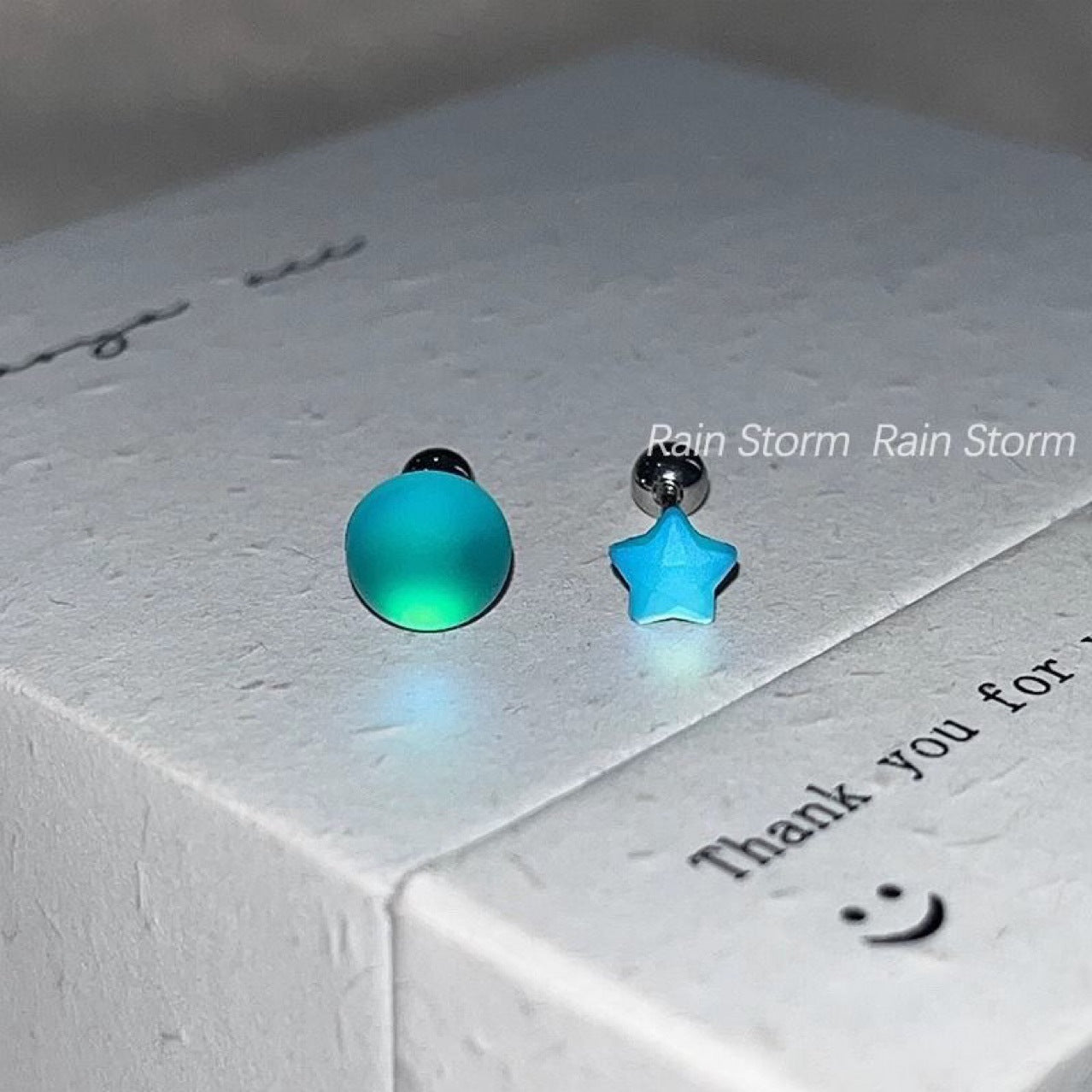 Fantasy Laser Magnetic Without Piercing Combination Semicircle Earrings