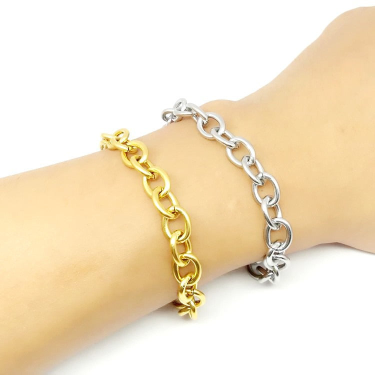 Women's Buckle Fashion Geometric Personalized Chain Commuter Bracelet