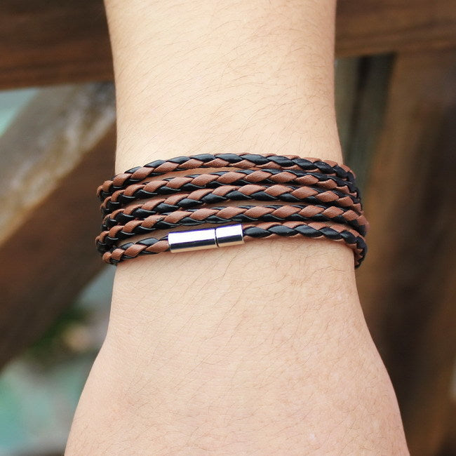 Women's & Men's & And Handmade Leather Rope Woven Bracelets