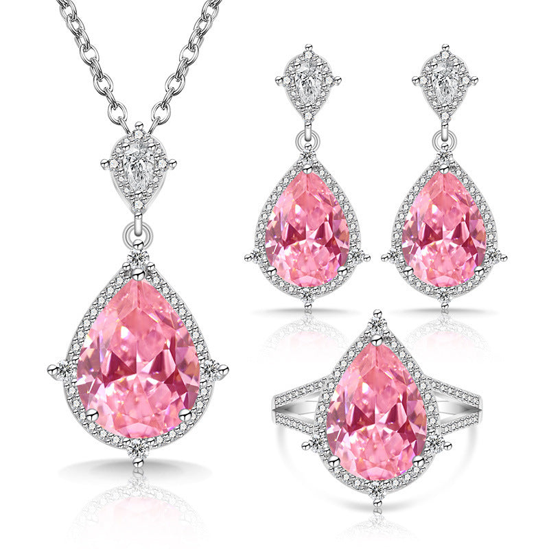Women's Elegant Imitation Natural Gemstone Colored Gems Jewelry Set
