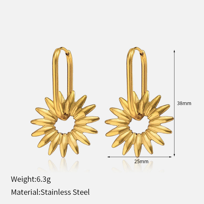 Women's High-grade Light Luxury Titanium Steel No Fading Exaggerated Rings