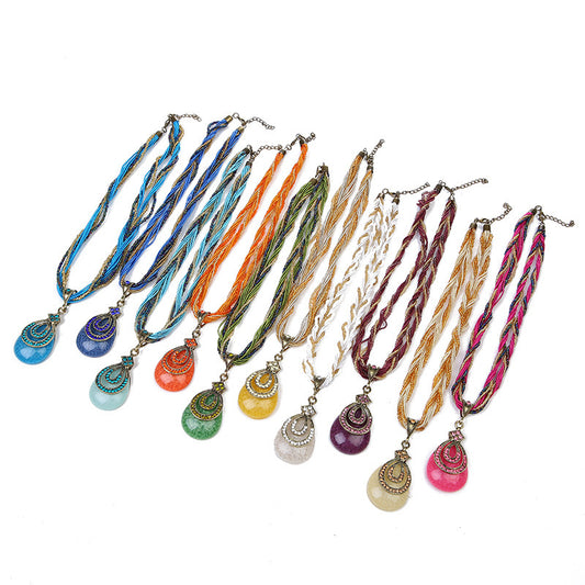 Commodity Bohemian Ethnic Style Retro Diamonds Necklaces