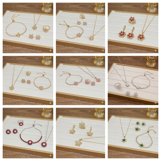Rotating Degree Rotation Heart-shaped Zircon Clavicle Rings