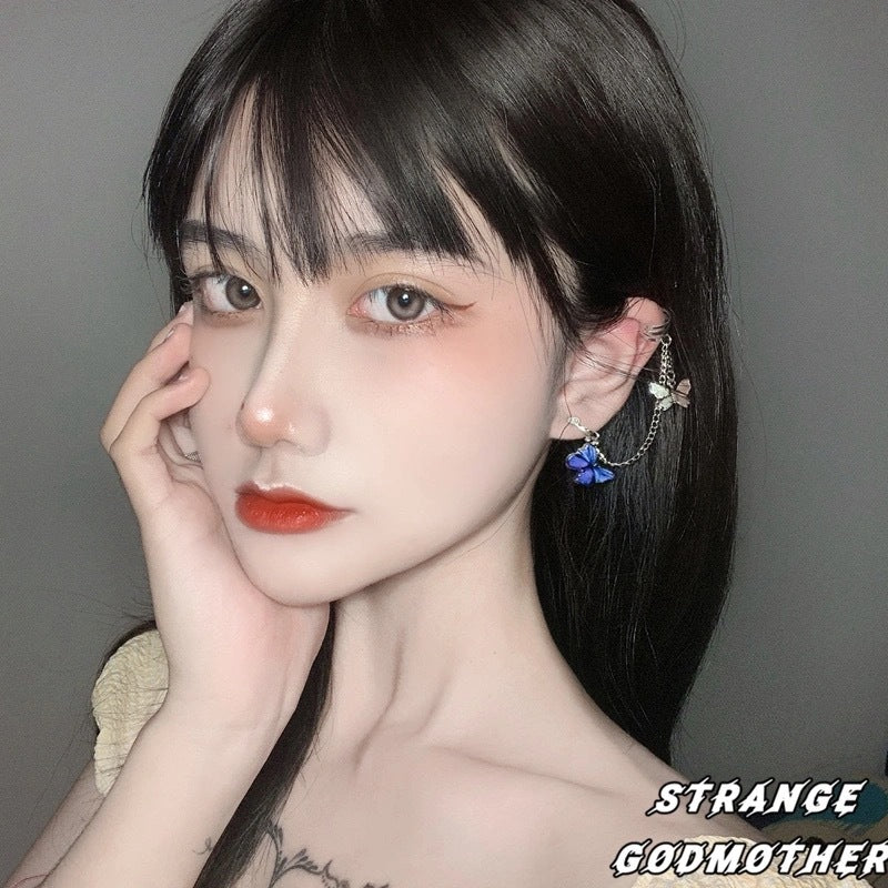 Heart Cold Style Cool Fairy Butterfly Ear Clip