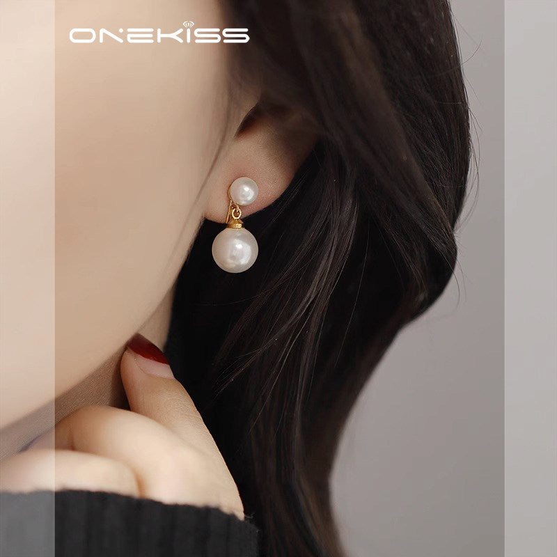 Imitation Pearl Female Light Luxury Minority Design Advanced Sense No Rings
