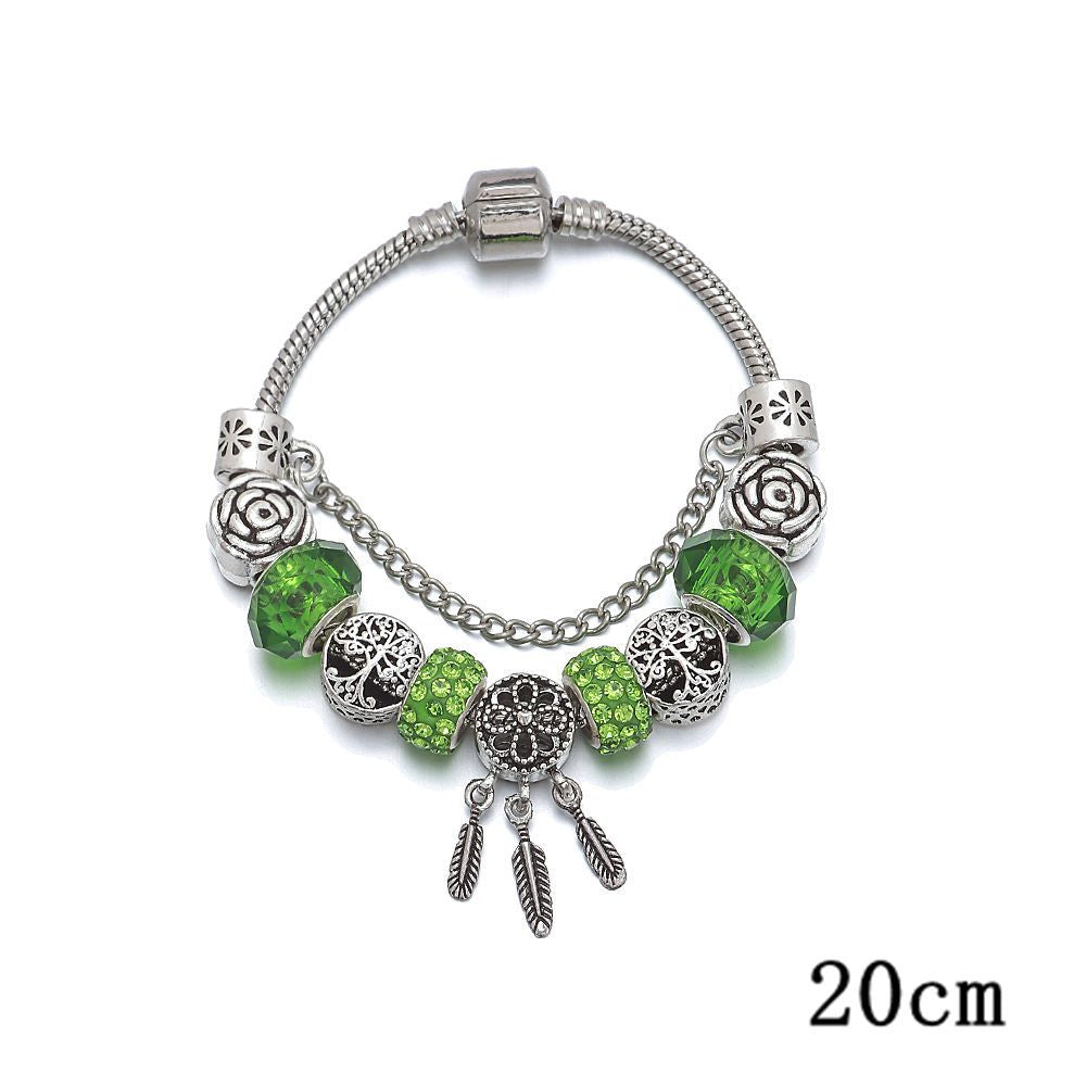 Bracelets en perles d'arbre porte-bonheur en forme de cœur, mode Streaming