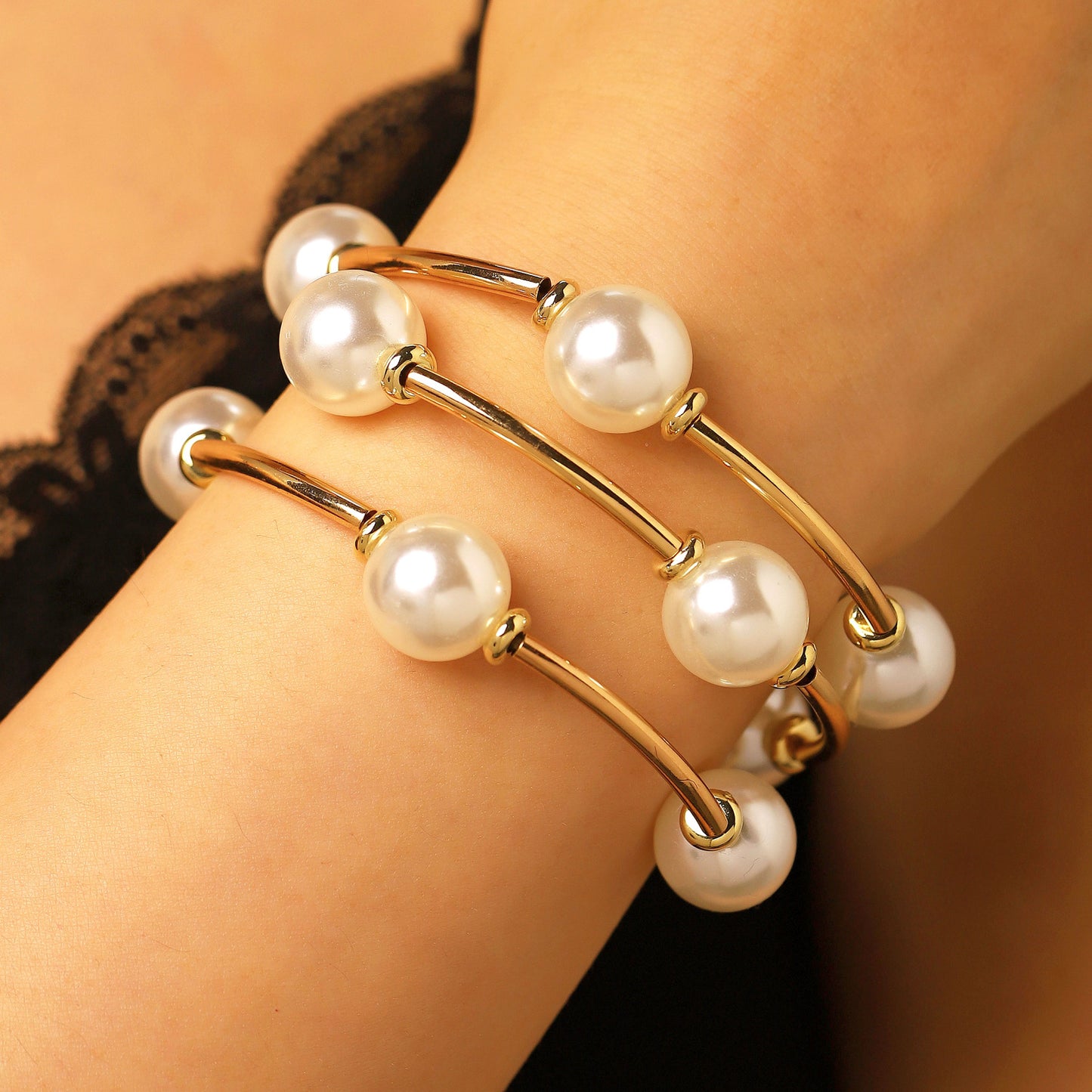 Women's Design Simple Light Luxury Twin Elastic Bracelet