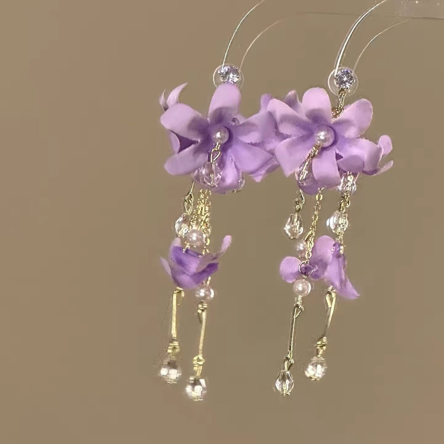 Yellow Tassel Flowers Super Beautiful Seaside Holiday Sweet Earrings