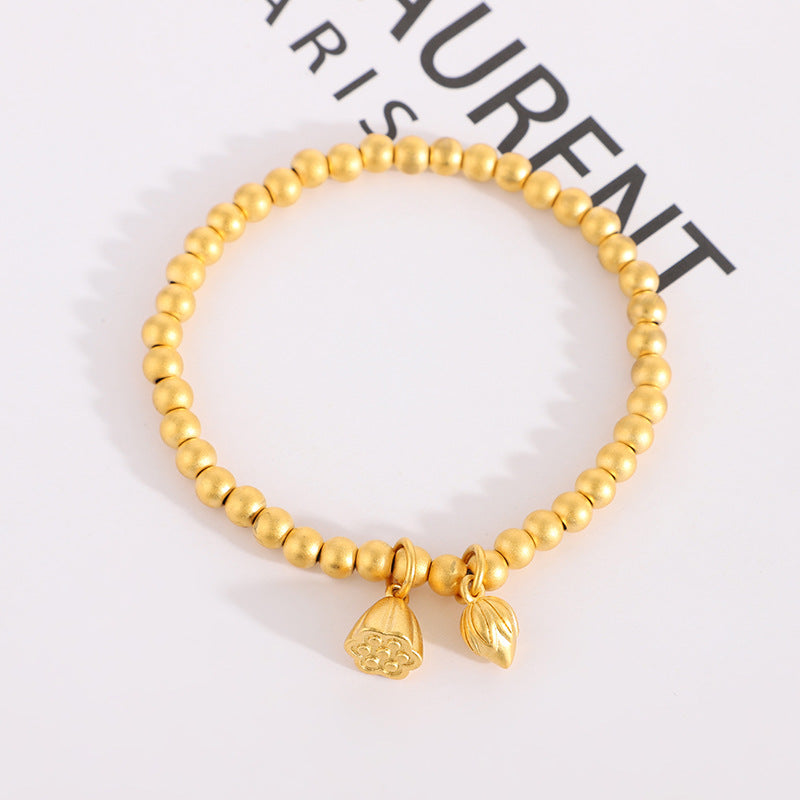 Women's Gufa Two Gourd Lotus Lucky Beads Pendants