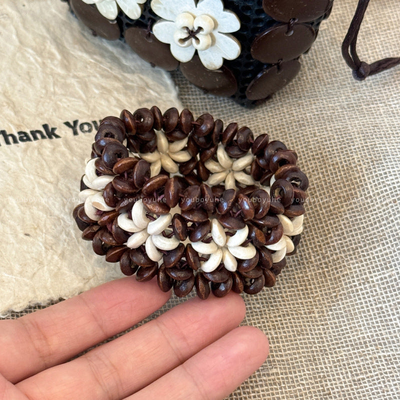 Vacation Style Acrylic Round Open-ended Fresh Sweet Niche Bracelet