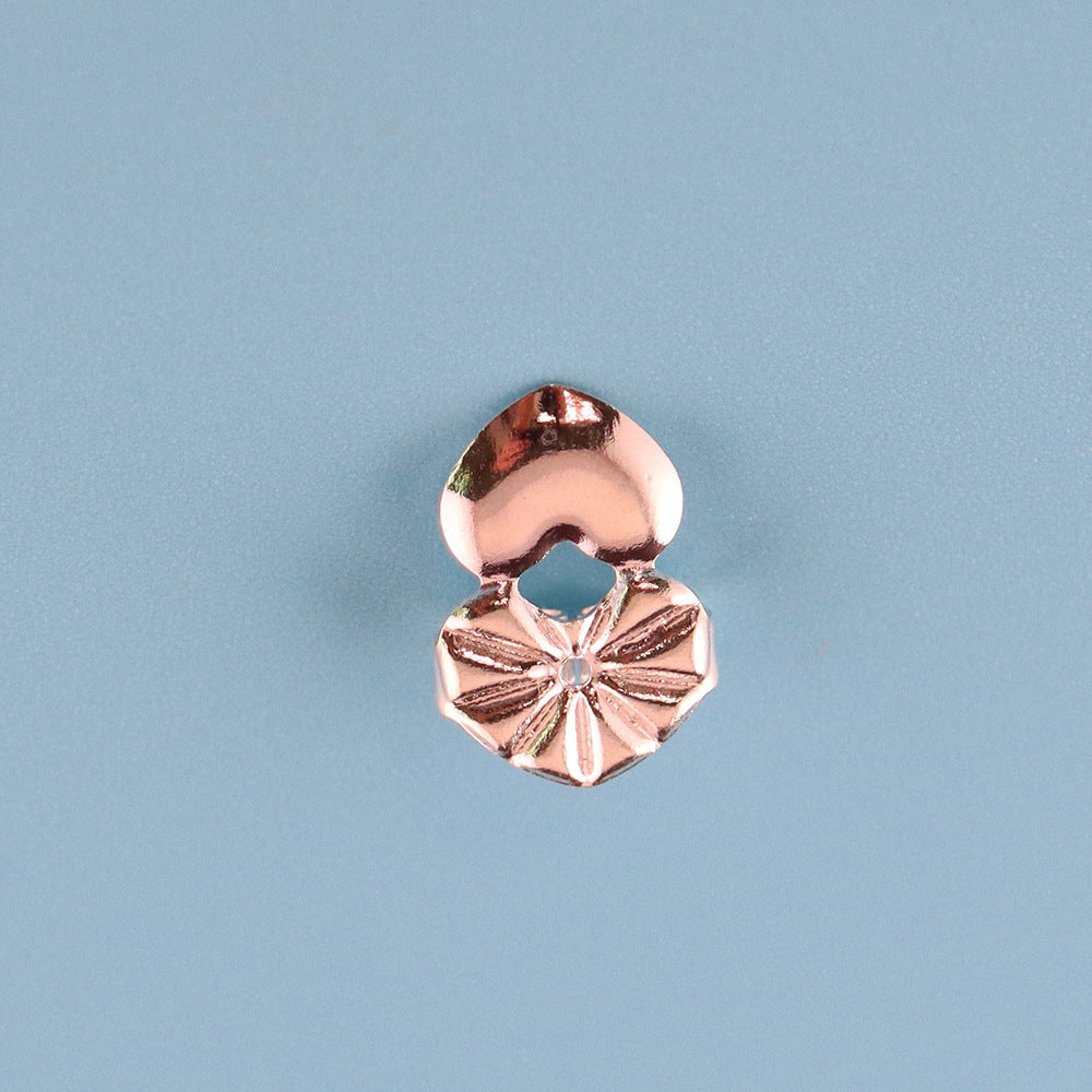Aid Buckle Lifter Heart-shaped Pure Copper Earrings