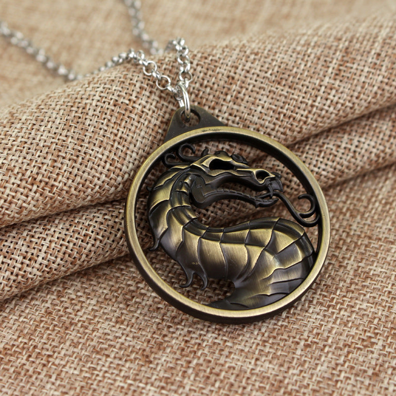 Surrounding The Game Dragon Mortal Theater Necklaces