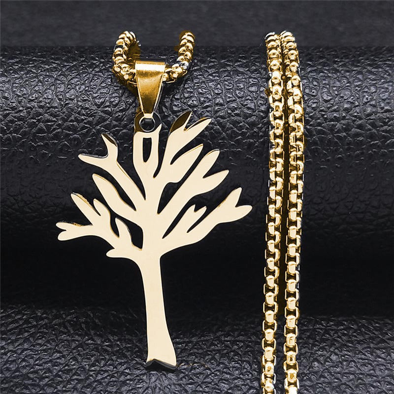 World Peace Tree Of Life Alloy Hip Hop Cool Snake Necklace