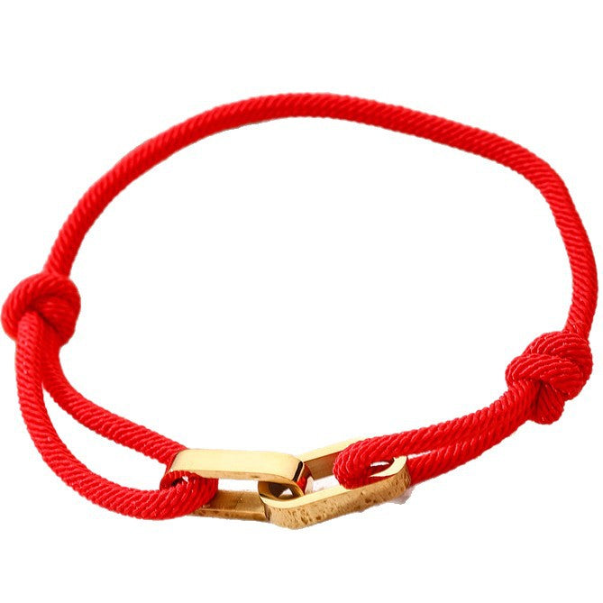 Vachette Clasp Adjustable Stainless Carrying Strap Bracelets