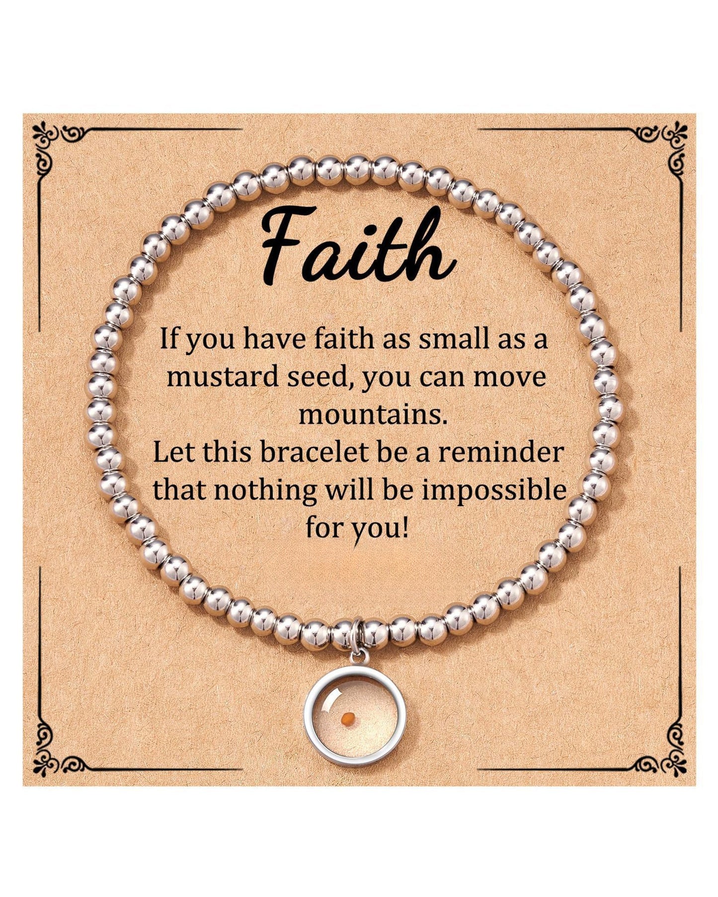 Women's & Men's Gold Vegetable Seed Stainless Steel Gold-plated Easter Gift Bracelet