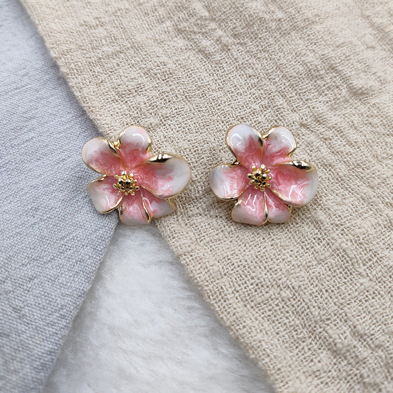 Women's Flower Ear Seaside Vacation Niche Design High Earrings