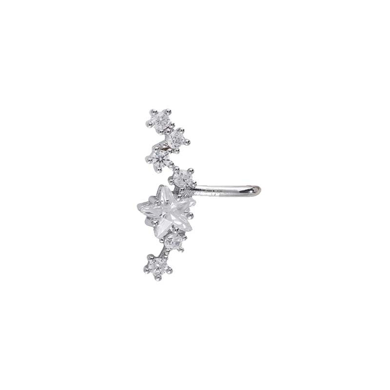 Temperamental Big Dipper Female Niche Personality Indie Rhinestone Ear Clip