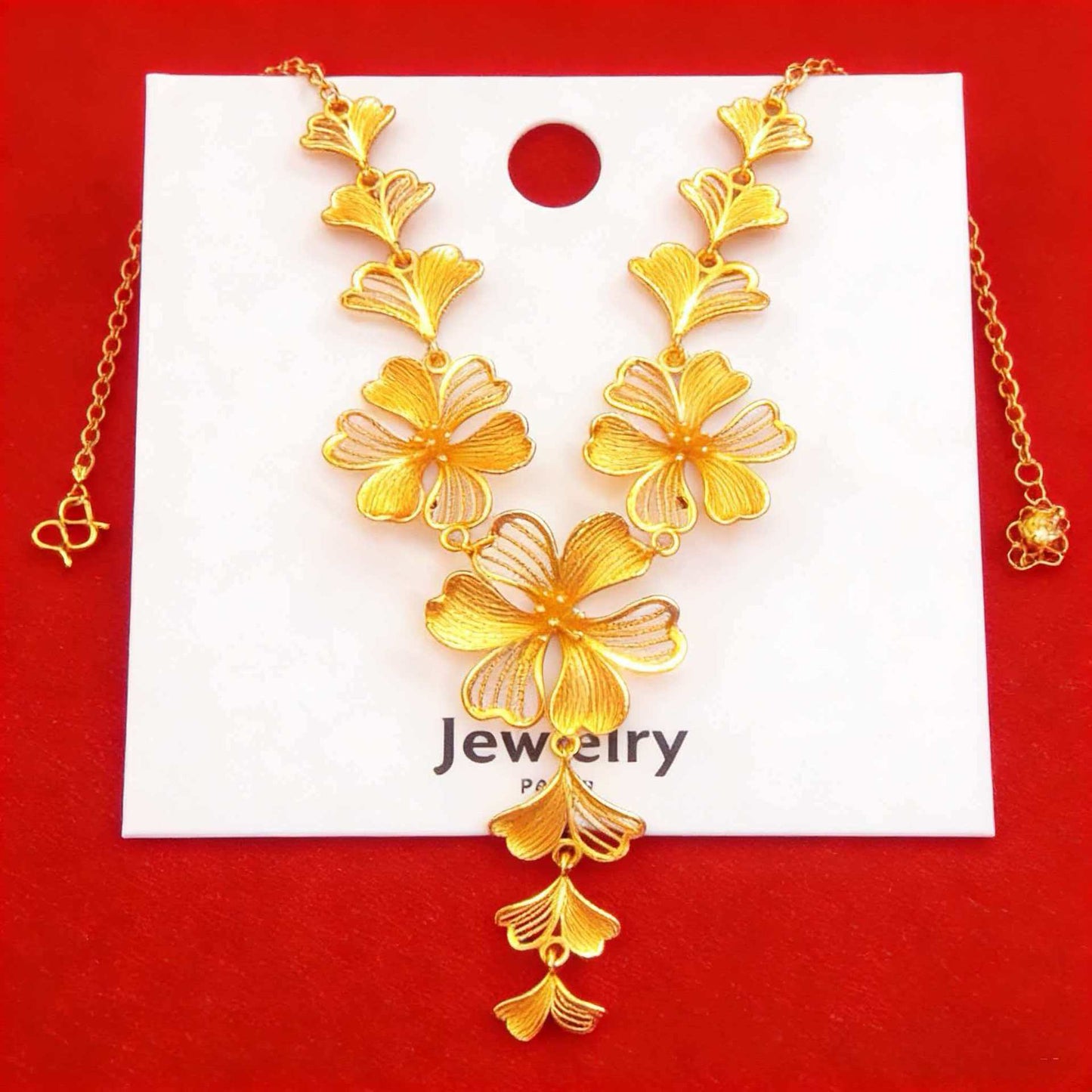 Women's Flowers Like Brocade Wedding Three Lilac Chain Chinese Temperament Necklaces