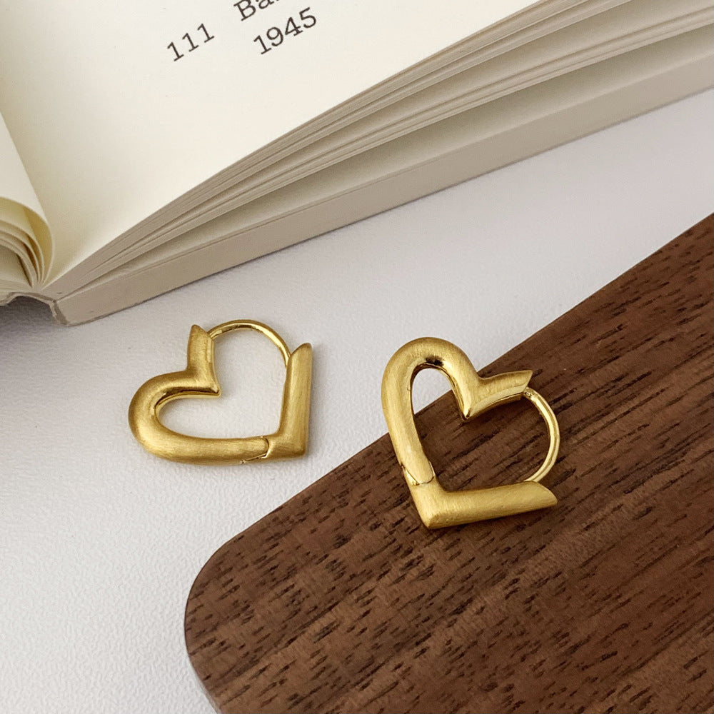 Simple Fashion Commuter Light Luxury High-grade Brushed Earrings