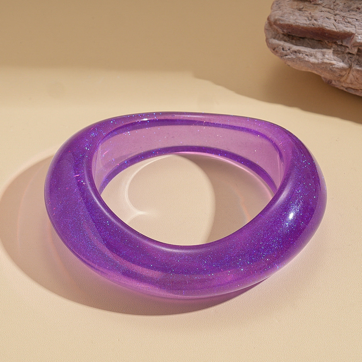 Women's Irregular Resin Minority Simple Retro Temperament Personality Fashion Design Unique Bracelets