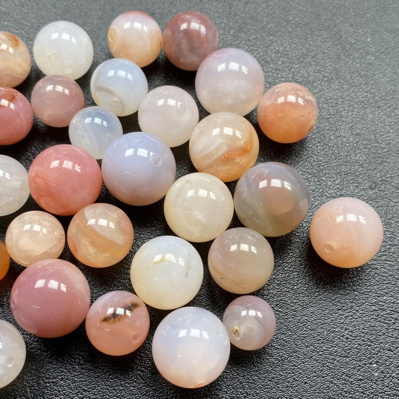 Salt Source Scattered Beads Peach Gradient Color Bracelets