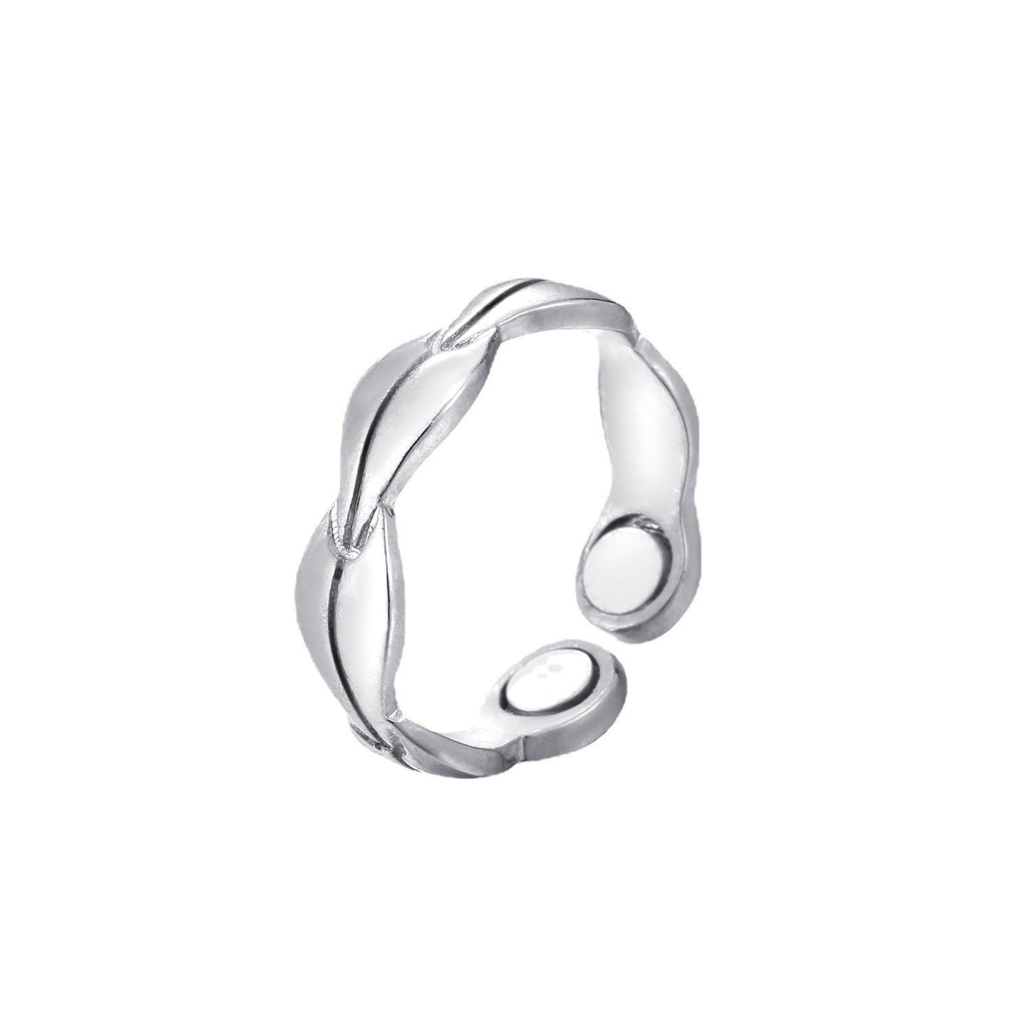 Magnet Couple Alloy Rose Gold Creative Electroplated Rings