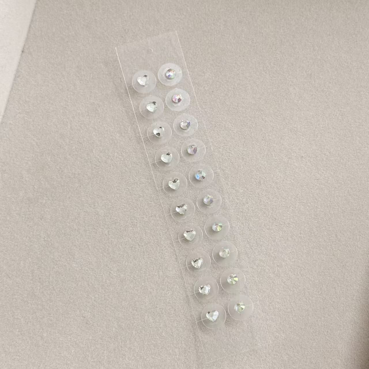 Transparent Crystal Auricular Point Sticker Beauty V-shaped Face Ear Clip