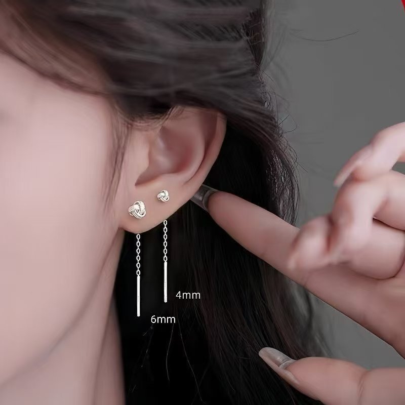 Light Luxury Minority Delicate Eardrops Bone Nail Sleeping No Need Earrings