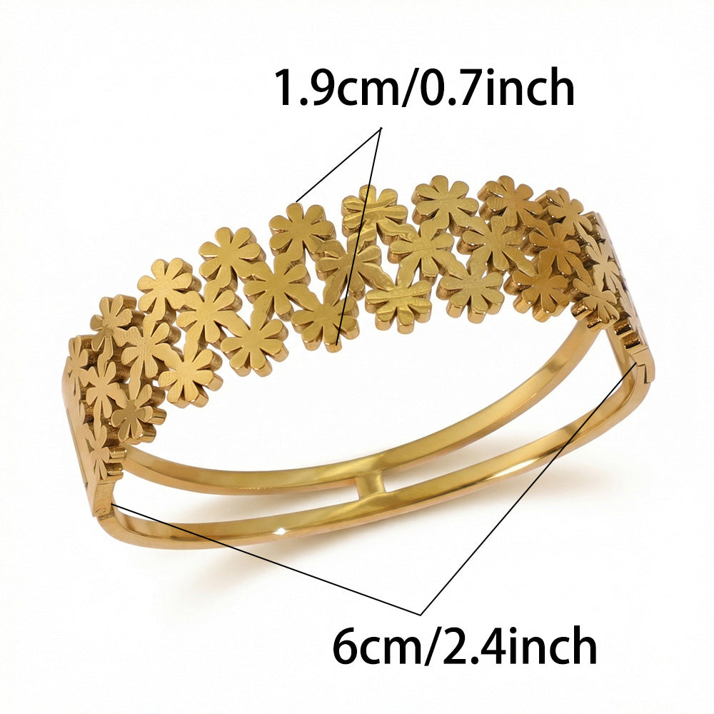 Steel Female Niche Design Light Luxury Stainless High Sense Elegant Bracelet