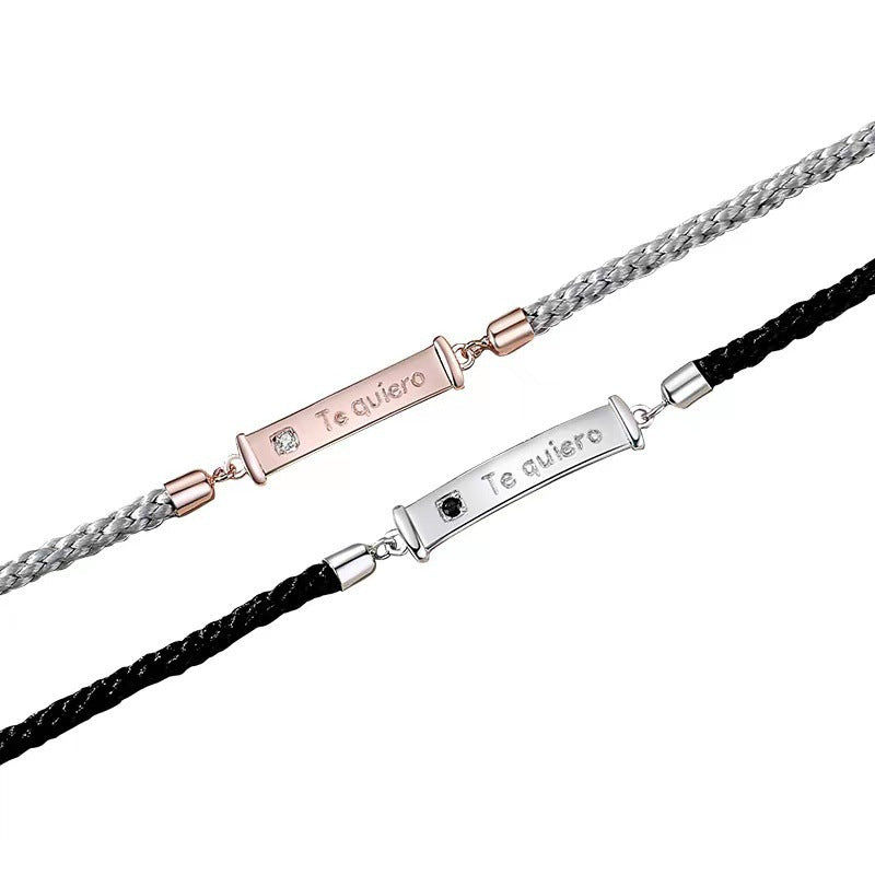 Bracelets simples tissés avec dragonne de niche espagnole