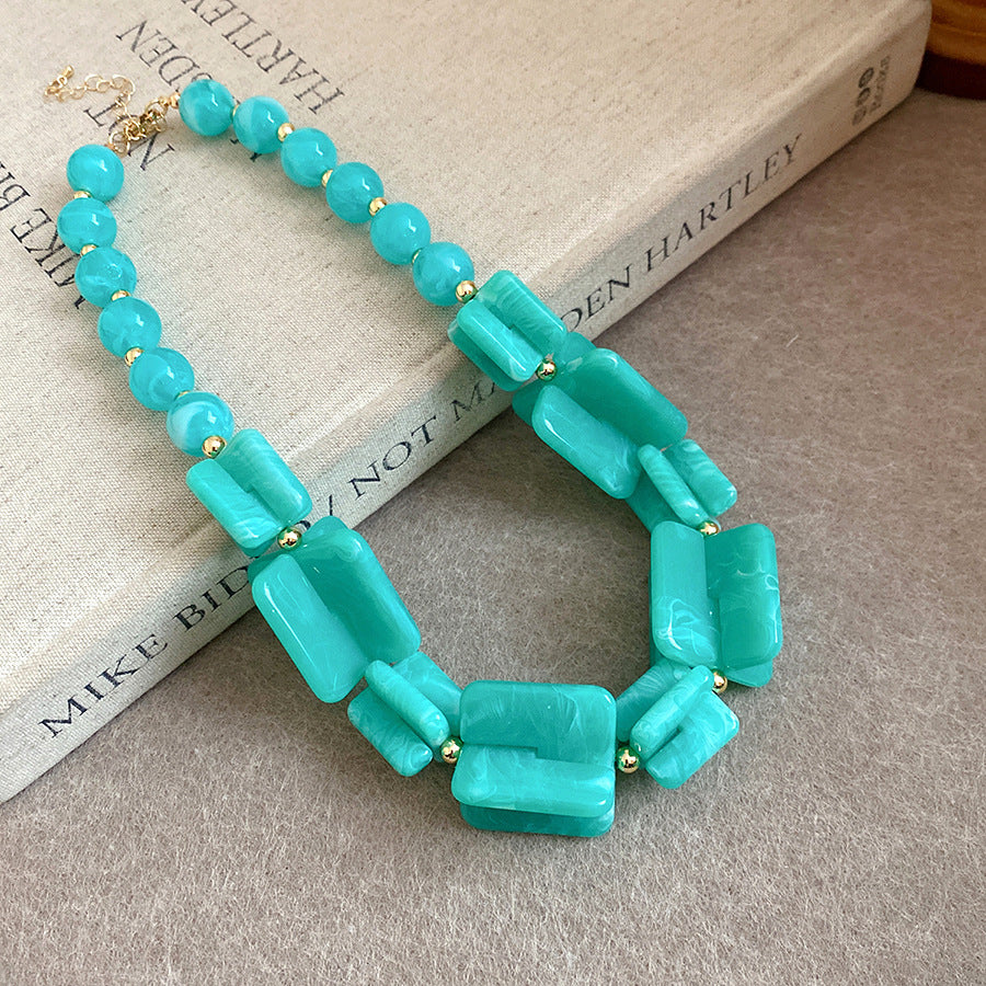 Dopamine Acrylic Beaded Sub Personality Light Luxury Bracelets