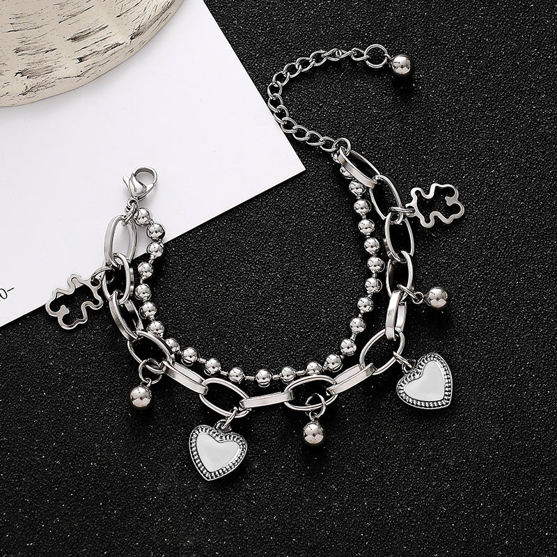 Steel No Fading Female Design Versatile Ornament Bracelets