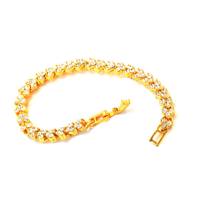 Roman Female Zircon Crystal Nice Luxury Fashion Bracelet