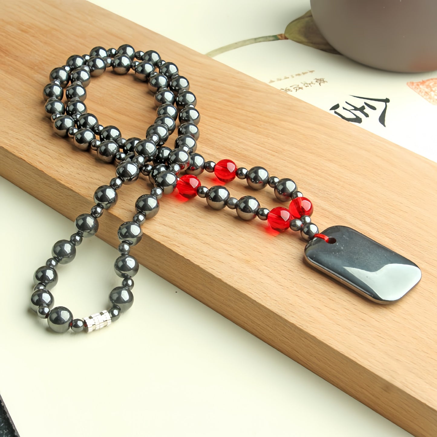 Versatile Glamorous Magnet Sweater Chain Hematite Bracelet