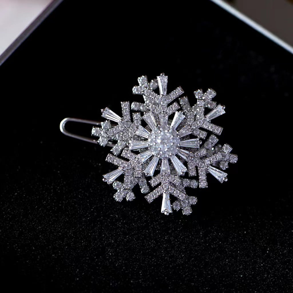 Women's Layer Snowflake Full Diamond High Profile Rings