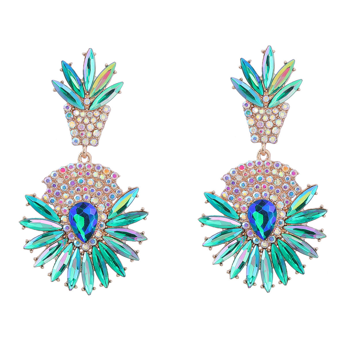 Women's Alloy Flower Bohemian Ethnic Style Full Earrings