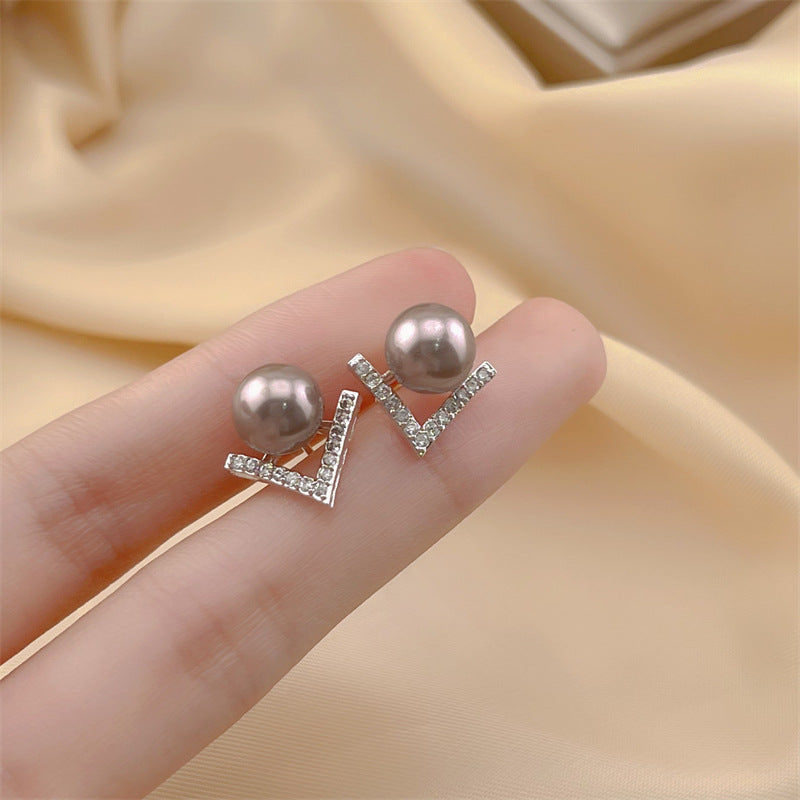 Elegant Bowknot Pearl Exquisite Design Personalized Earrings